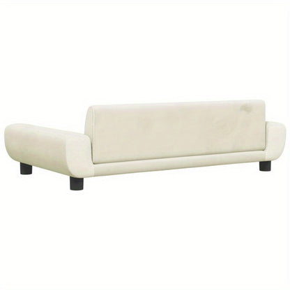 Hondenmand Crème – Hondenbed – Huisdier Sofa – Dog Lounge – Hondensofa – Luxe Velvet – Ruim & Comfortabel – Geschikt Voor Middelgrote Tot Grote Honden