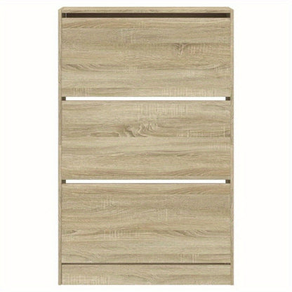 Schoenenkast – Schoenenrek – Schoenenbank – Hal Organizer – Opbergkast – Eikenlook – 80 x 21 x 125,5 cm – Duurzaam Houtmateriaal