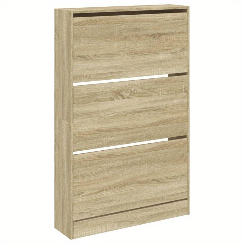 Schoenenkast – Schoenenrek – Schoenenbank – Hal Organizer – Opbergkast – Eikenlook – 80 x 21 x 125,5 cm – Duurzaam Houtmateriaal