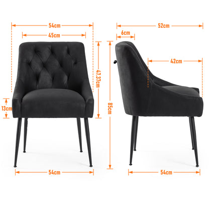 Eetkamerstoelen – Stoelen – Kuipstoelen – Keukenstoelen – Woonkamerstoelen – Met Metalen Frame – 13 cm Dikke Zitting