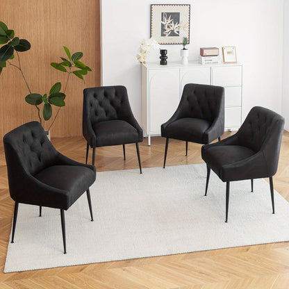 Eetkamerstoelen – Stoelen – Kuipstoelen – Keukenstoelen – Woonkamerstoelen – Met Metalen Frame – 13 cm Dikke Zitting