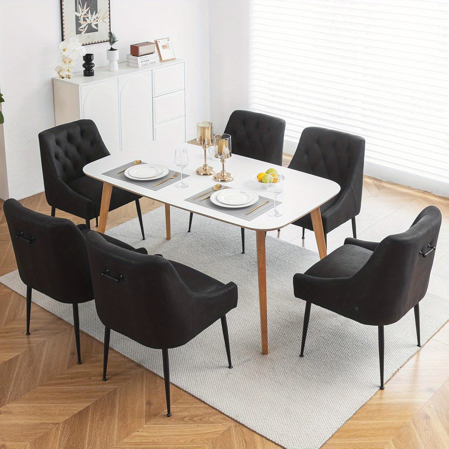 Eetkamerstoelen – Stoelen – Kuipstoelen – Keukenstoelen – Woonkamerstoelen – Met Metalen Frame – 13 cm Dikke Zitting