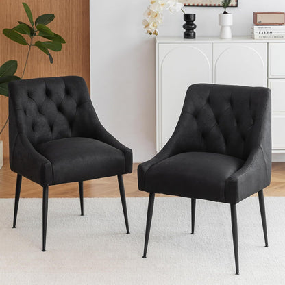 Eetkamerstoelen – Stoelen – Kuipstoelen – Keukenstoelen – Woonkamerstoelen – Met Metalen Frame – 13 cm Dikke Zitting