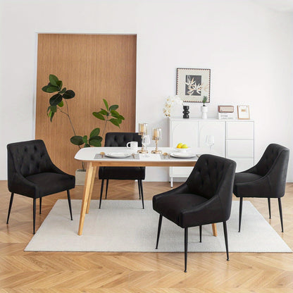 Eetkamerstoelen – Stoelen – Kuipstoelen – Keukenstoelen – Woonkamerstoelen – Met Metalen Frame – 13 cm Dikke Zitting