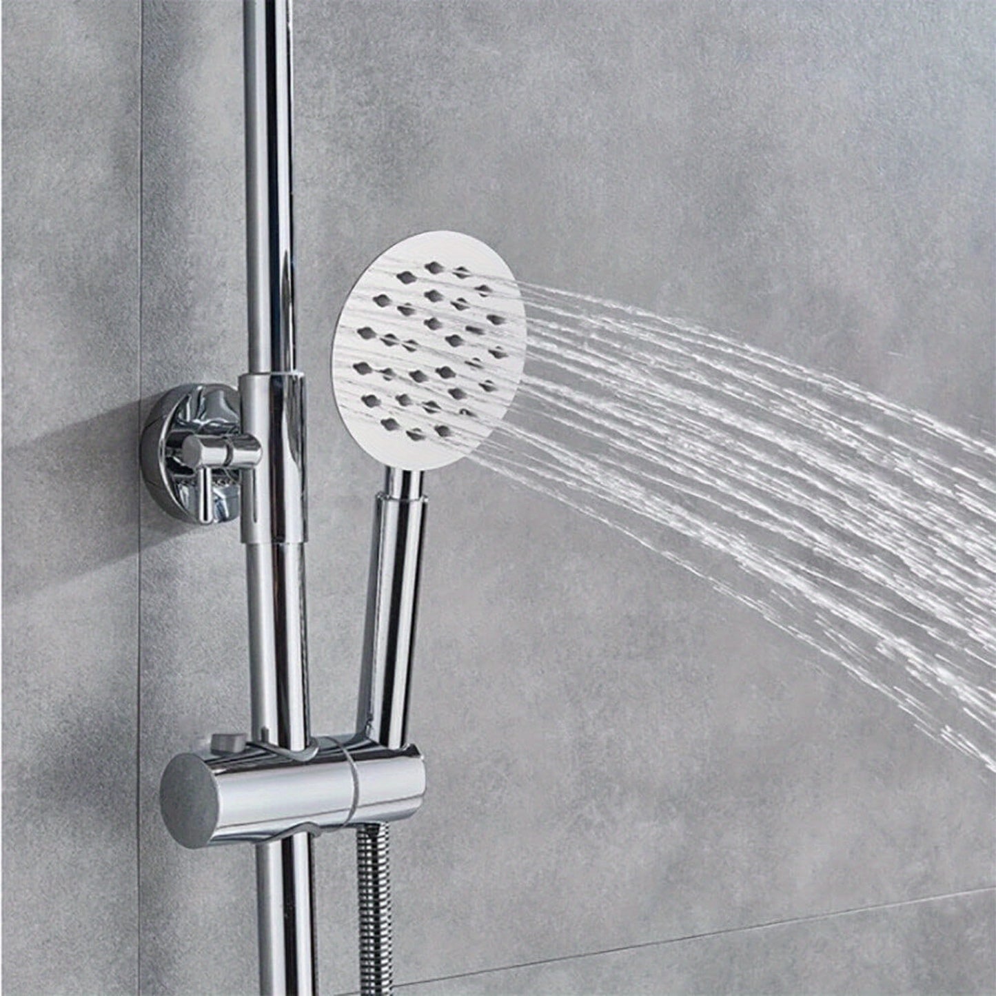 Douchekolom – Douchepaneel – Douchezuil – Regendouche – Doucheset – Thermostatisch – 3 Straalsoorten – RVS Zilverkleurig – Verstelbare Hoogte 81-117 cm