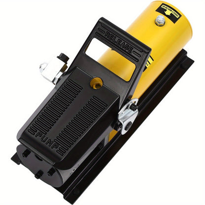Hydraulische voetpomp – Luchtbediende voetpomp – Hydraulische handpomp – Industriële voetpomp – Werkplaats voetpomp – 10.000 PSI Max Druk – 690cm³ Tankinhoud – 1,5m Brandstofslang – Compact & Duurzaam staal