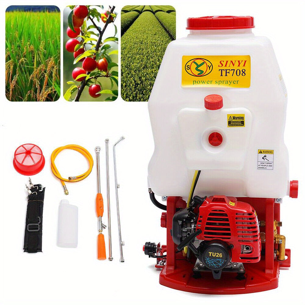 Rugspuit – Drukspuit – Onkruidspuit – Tuinspuit – Vernevelaar – 10L Inhoud – Benzinemotor Zonder Accu