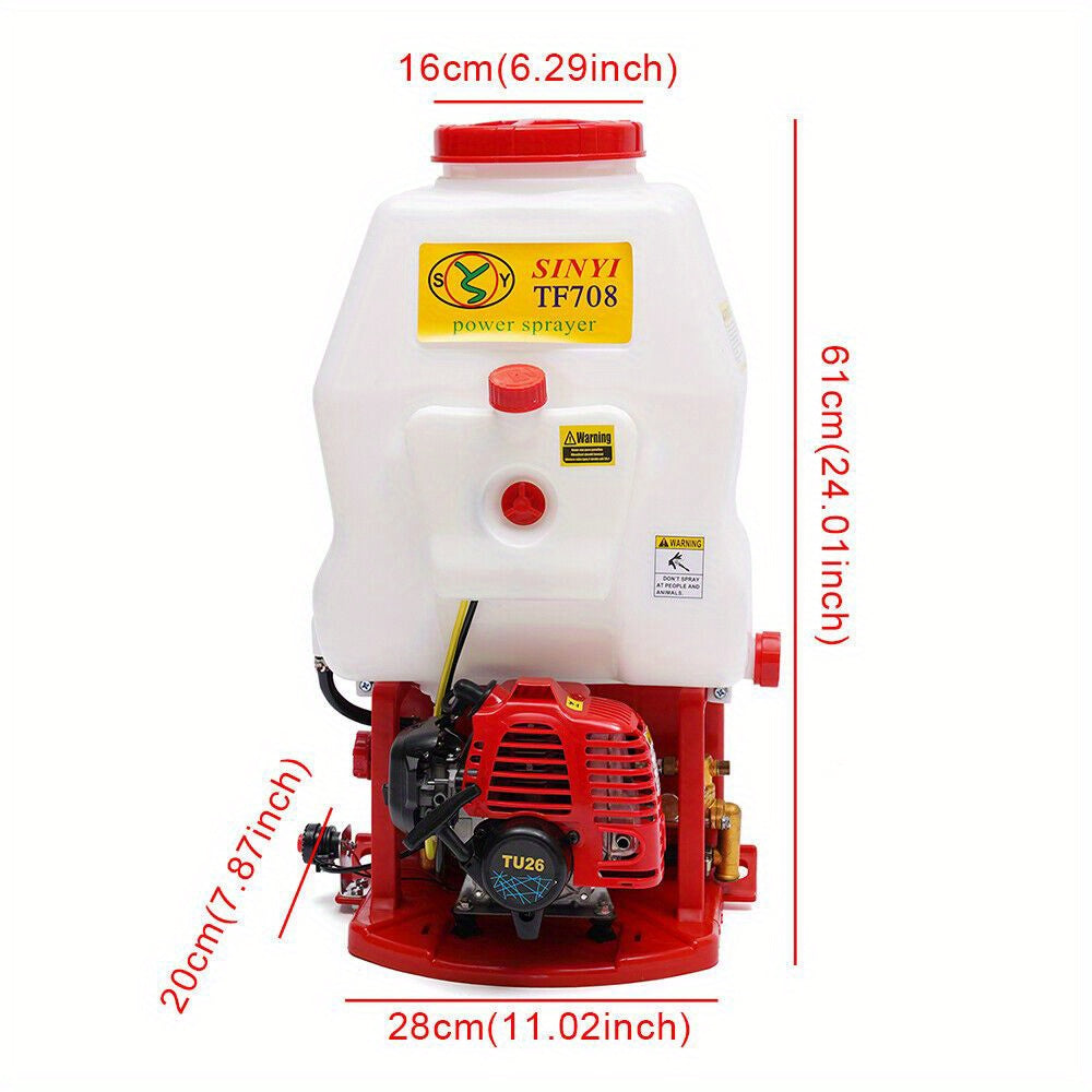 Rugspuit – Drukspuit – Onkruidspuit – Tuinspuit – Vernevelaar – 10L Inhoud – Benzinemotor Zonder Accu