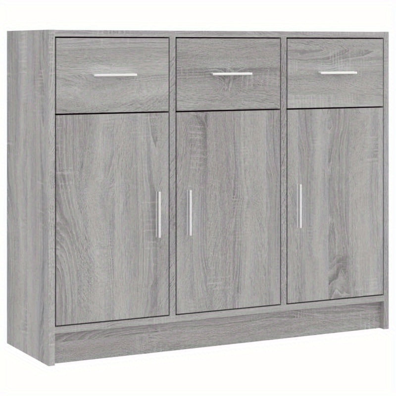 Sideboard – Dressoir – Kast – Opbergkast – Meubel – Sonoma Grijs – 91x28x75 cm – Gemaakt van Rundhout MDF