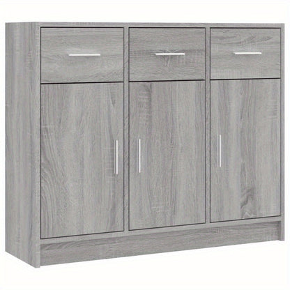 Sideboard – Dressoir – Kast – Opbergkast – Meubel – Sonoma Grijs – 91x28x75 cm – Gemaakt van Rundhout MDF