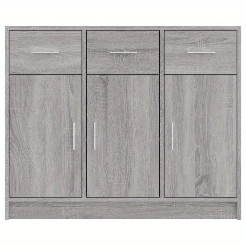 Sideboard – Dressoir – Kast – Opbergkast – Meubel – Sonoma Grijs – 91x28x75 cm – Gemaakt van Rundhout MDF