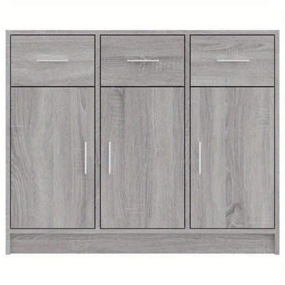 Sideboard – Dressoir – Kast – Opbergkast – Meubel – Sonoma Grijs – 91x28x75 cm – Gemaakt van Rundhout MDF