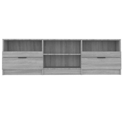 Tv Meubel – TV Meubelkast – TV Kast – TV Meubel 149 cm – Grijs Sonoma – Hardhouten Materiaal – Ruime Opbergruimte Met Schuifdeuren