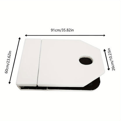Draagbare Massagebank – Massagebed – Massagetafel – Opvouwbare Massagebank – Schoonheidssalon Tafel – Verstelbare Hoogte 60 cm – Water- en Oliebestendig PVC – Lichtgewicht & Stevig Frame – Roze/ Wit