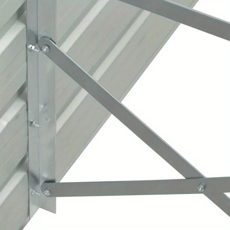 Moestuinbak – Verhoogde Kweekbak – Plantenbak – Tuinbak – Bloembak – Gegalvaniseerd Staal – Groot Formaat 480x80x77 cm – Weerbestendig Bruin Rustiek Design