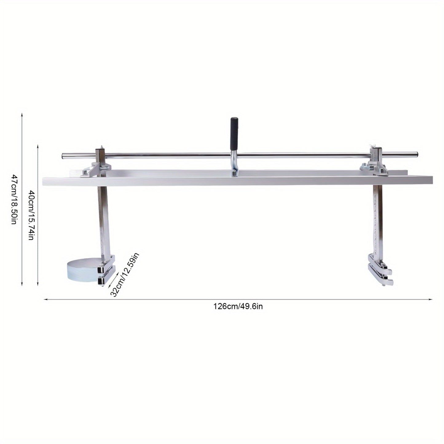 Zaaggeleider kettingzaag – kettingzaaghouder – zaagrail – houtzaaggeleider – zaaghulp – aluminium en staal – geschikt tot 121,92 cm zaagblad