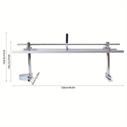 Zaaggeleider kettingzaag – kettingzaaghouder – zaagrail – houtzaaggeleider – zaaghulp – aluminium en staal – geschikt tot 121,92 cm zaagblad