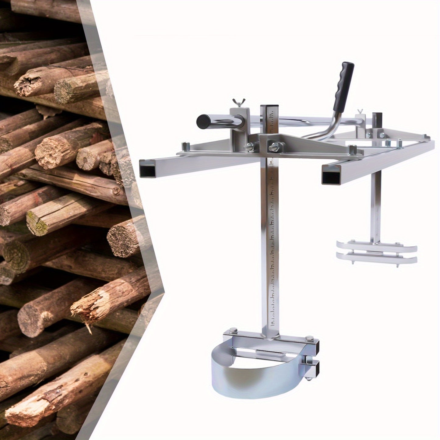 Zaaggeleider kettingzaag – kettingzaaghouder – zaagrail – houtzaaggeleider – zaaghulp – aluminium en staal – geschikt tot 121,92 cm zaagblad