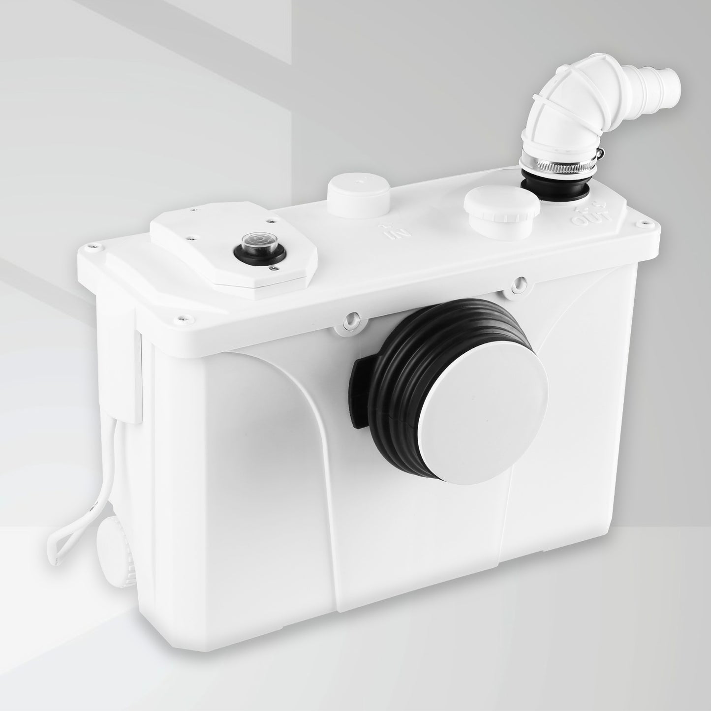 wc-pomp – afvalwaterpomp – rioolpomp – toiletpomp – afvoer-pomp – compact – werkt zonder elektriciteit