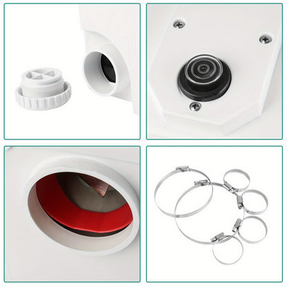 wc-pomp – afvalwaterpomp – rioolpomp – toiletpomp – afvoer-pomp – compact – werkt zonder elektriciteit