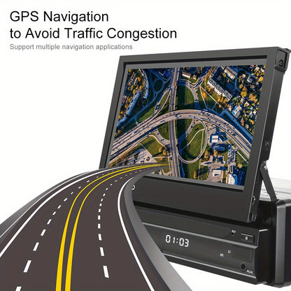 Autoradio – 1 DIN Autoradio – Car Radio – Auto Radio – Autoradio Stereo – 17,78 cm Uitrekbaar Touchscreen – Android 13 Systeem – Draadloos Met Achteruitrijcamera & DVR
