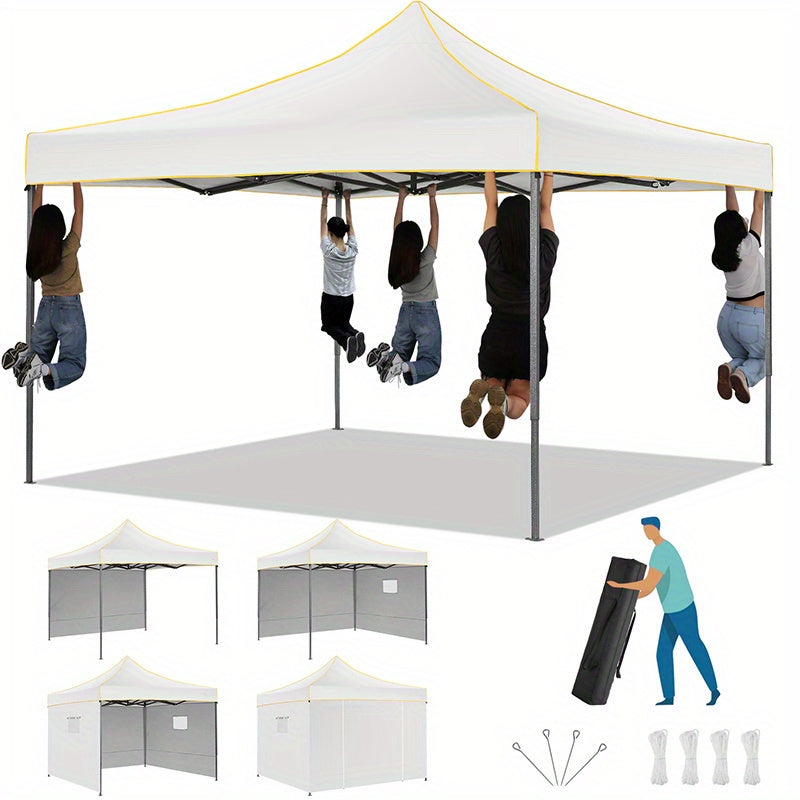 Pop-up Tent – Opvouwbare Tent – Vouwtent – Partytent – Tuinpaviljoen – 3,05×3,05 Meter – 4 Zijwanden Voor Volledige Beschutting – Waterafstotend & UV-Bestendig