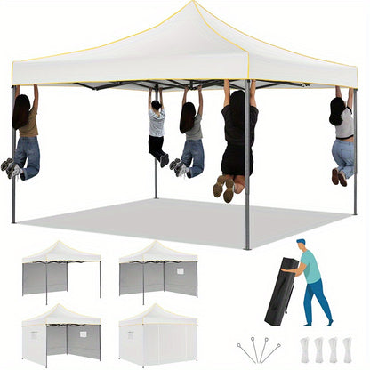 Pop-up Tent – Opvouwbare Tent – Vouwtent – Partytent – Tuinpaviljoen – 3,05×3,05 Meter – 4 Zijwanden Voor Volledige Beschutting – Waterafstotend & UV-Bestendig