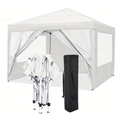 Partytent – Pop-up Tent – Vouwtent – Paviljoen – Tuintent – 3,05x3,05 m – Waterdicht & UV-bestendig – 4 Afneembare Zijwanden