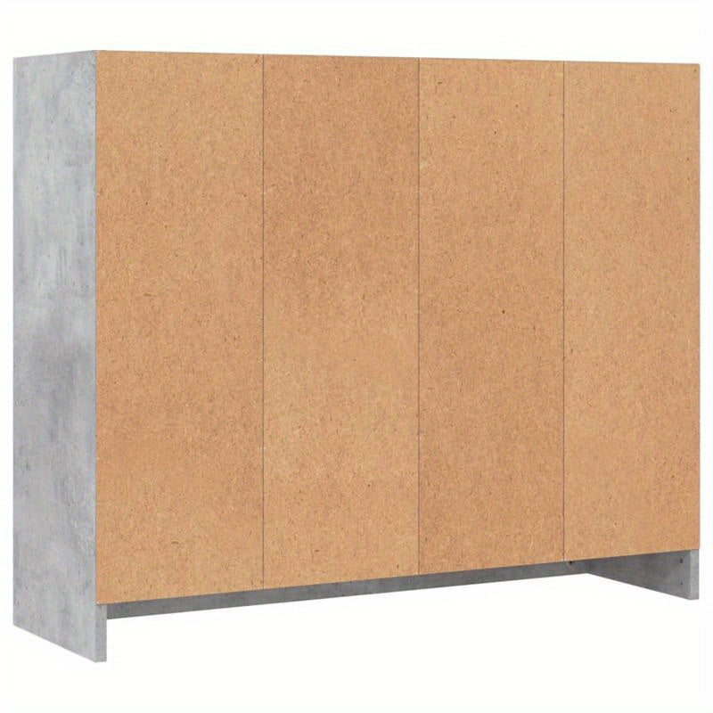 Dressoir – Opbergkast – Ladekast – TV-kast – Wandkast – Beton Grijs – 91x28x75 cm – Hoogwaardig Gelamineerd Spaanplaat