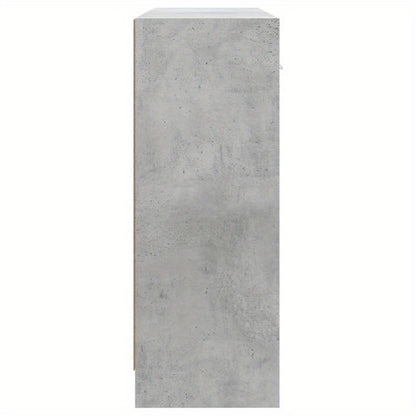 Dressoir – Opbergkast – Ladekast – TV-kast – Wandkast – Beton Grijs – 91x28x75 cm – Hoogwaardig Gelamineerd Spaanplaat