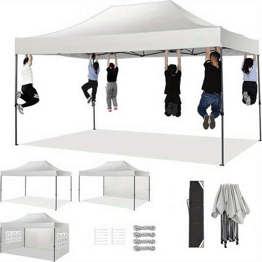 Pop-Up Partytent – Vouwtent – Tent Met Zijwanden – Buiten Shelter – 3 Afneembare Zijwanden – Aluminium Frame