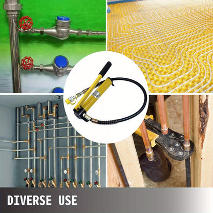 Persklem – Hydraulische Pers Tang – Buispersmachine – Pijpdrukker – Krachtige Pers Tang – 6 Ton Kracht – 360° Draaibare Perskop