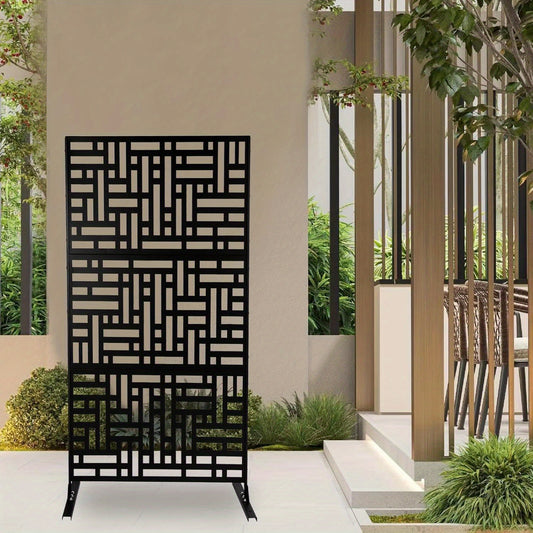 Tuinscherm – Privacyscherm – Windscherm – Balkonscherm – Zichtscherm – Staal met Nano Coating – 190 cm Hoog – Vrijstaand en Modern Design