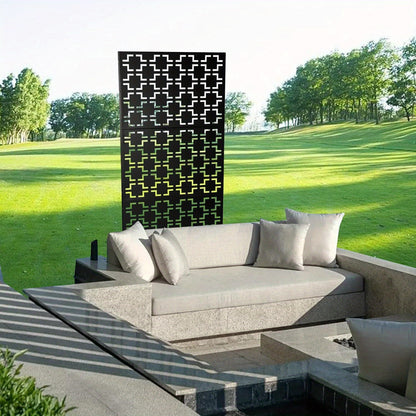 Tuinscherm – Privacyscherm – Windscherm – Balkonscherm – Zichtscherm – Staal met Nano Coating – 190 cm Hoog – Vrijstaand en Modern Design