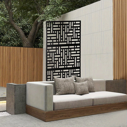 Tuinscherm – Privacyscherm – Windscherm – Balkonscherm – Zichtscherm – Staal met Nano Coating – 190 cm Hoog – Vrijstaand en Modern Design
