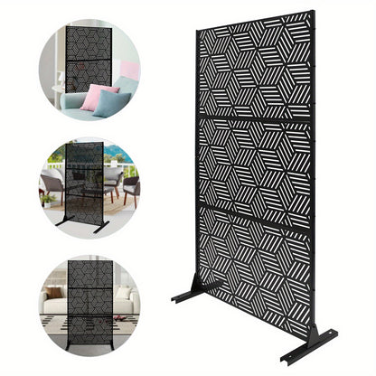 Tuinscherm – Privacyscherm – Windscherm – Balkonscherm – Zichtscherm – Staal met Nano Coating – 190 cm Hoog – Vrijstaand en Modern Design