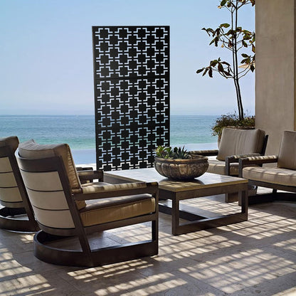 Tuinscherm – Privacyscherm – Windscherm – Balkonscherm – Zichtscherm – Staal met Nano Coating – 190 cm Hoog – Vrijstaand en Modern Design