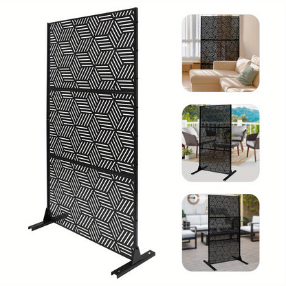 Tuinscherm – Privacyscherm – Windscherm – Balkonscherm – Zichtscherm – Staal met Nano Coating – 190 cm Hoog – Vrijstaand en Modern Design