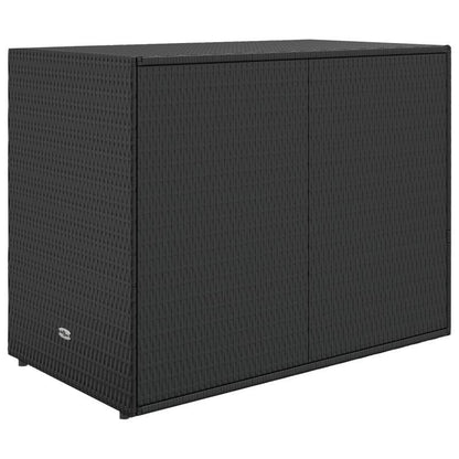 Tuinkast – Tuinberging – Opbergkast – Bergkast – Opbergbox – Zwart – Poly Rattan – 100x55,5x80 cm – Weerbestendig