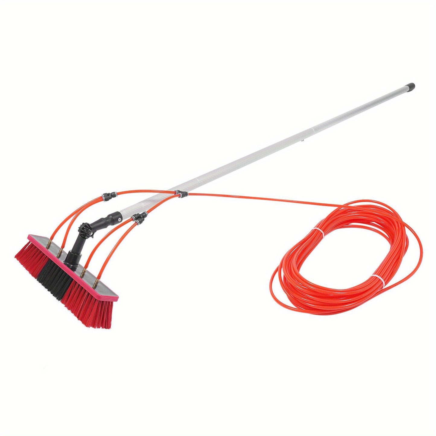 Goodslinesshop MEHOOSPVN Telescopic rod, water-carrying window cleaner with telescopic handle, telescopic rod, roof cleaning with brush, 8 metres long for cleaning high windows, exterior walls, cars [High-Quality Shop Now!],