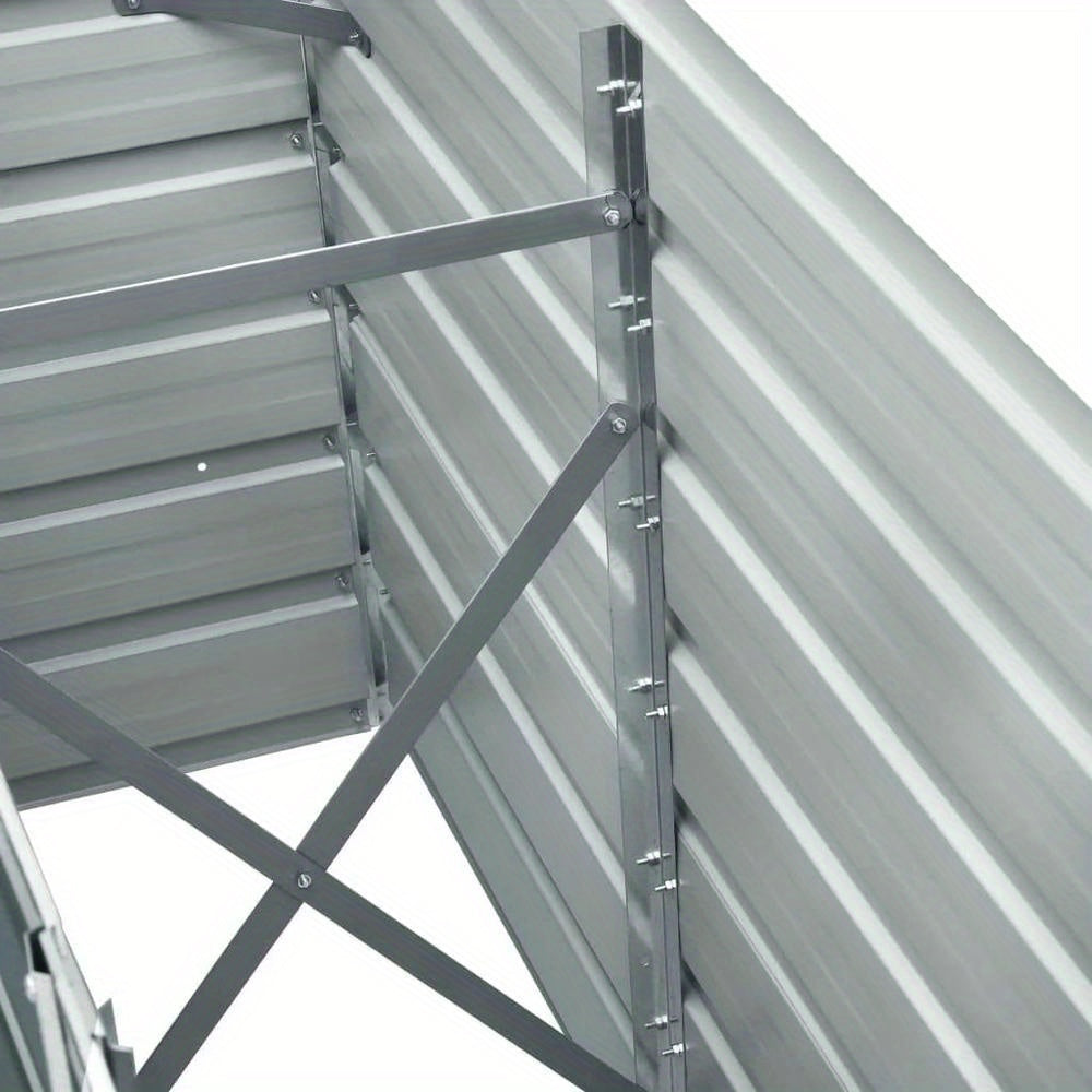 Tuinbak verhoogd – Bloembak – Plantenbak – Moestuinbak – Bak voor Balkon – Gegalvaniseerd Staal – 240 x 40 x 77 cm – Antraciet – Duurzaam & Weerbestendig