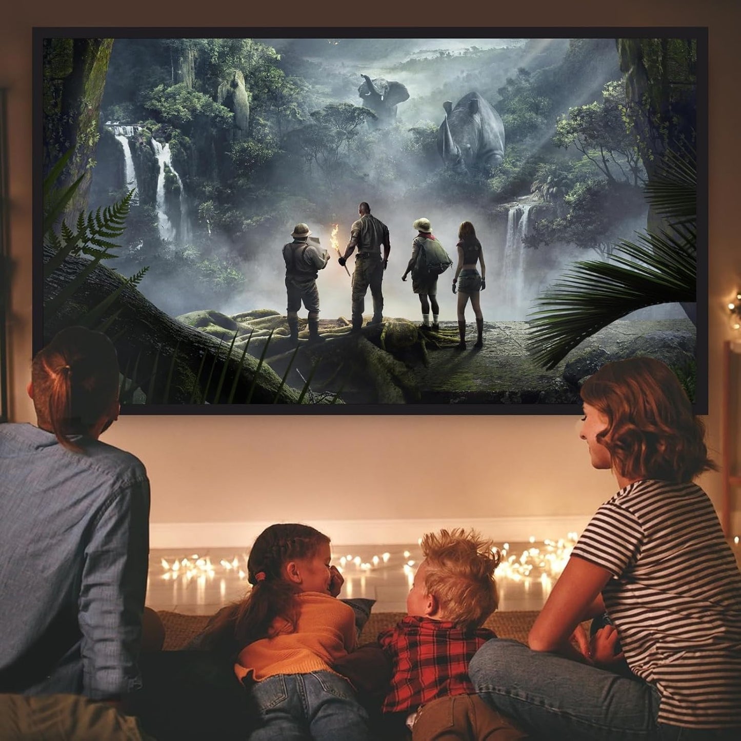 Projectiescherm – Beamer Scherm – Presentatiescherm – Thuisbioscoop Scherm – Gaming Scherm – 3,3m-4,06m Grootte – Aluminium Frame – 4K HD Beeldkwaliteit – Eenvoudig Te Installeren