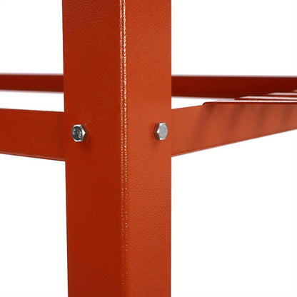 Laswerkbank – Lastafel – Soldeertafel – Werkbank – Mobiele Werktafel – Stalen Werkbank – 272 kg Draagvermogen – Verstelbare Poten & Opbergruimte
