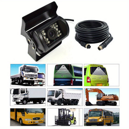 Achteruitkijkcamera – Parkeercamera – Backup Camera – Beveiligingscamera – Camerasysteem – 9 Inch Scherm – 4 Camera’s Met Kabels 10m/20m – Geschikt Voor 12V & 24V Voertuigen