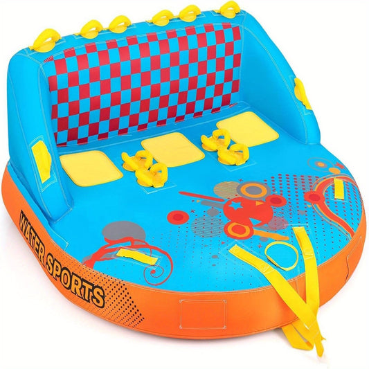 Fun Tube – Watersport Tube – Sleep Tube – Opblaasbare Tube – Waterpret Tube – Voor 3 Personen – Duurzaam Nylon – Inclusief Sleepogen