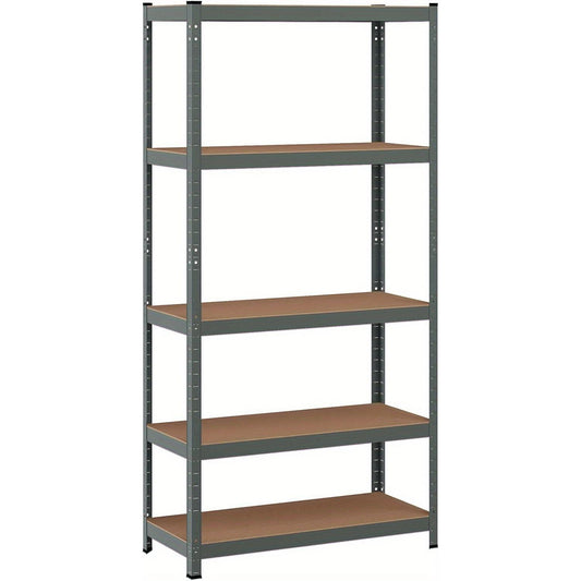 5-Shelf Garage Storage Rack Heavy Duty Metal Storage Rack (Grey)