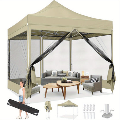 Muskietent – Klapmoskietent – Inklapbare Tent – Muggennet – Aluminium Frame – 3x3 Meter – Lichtgewicht