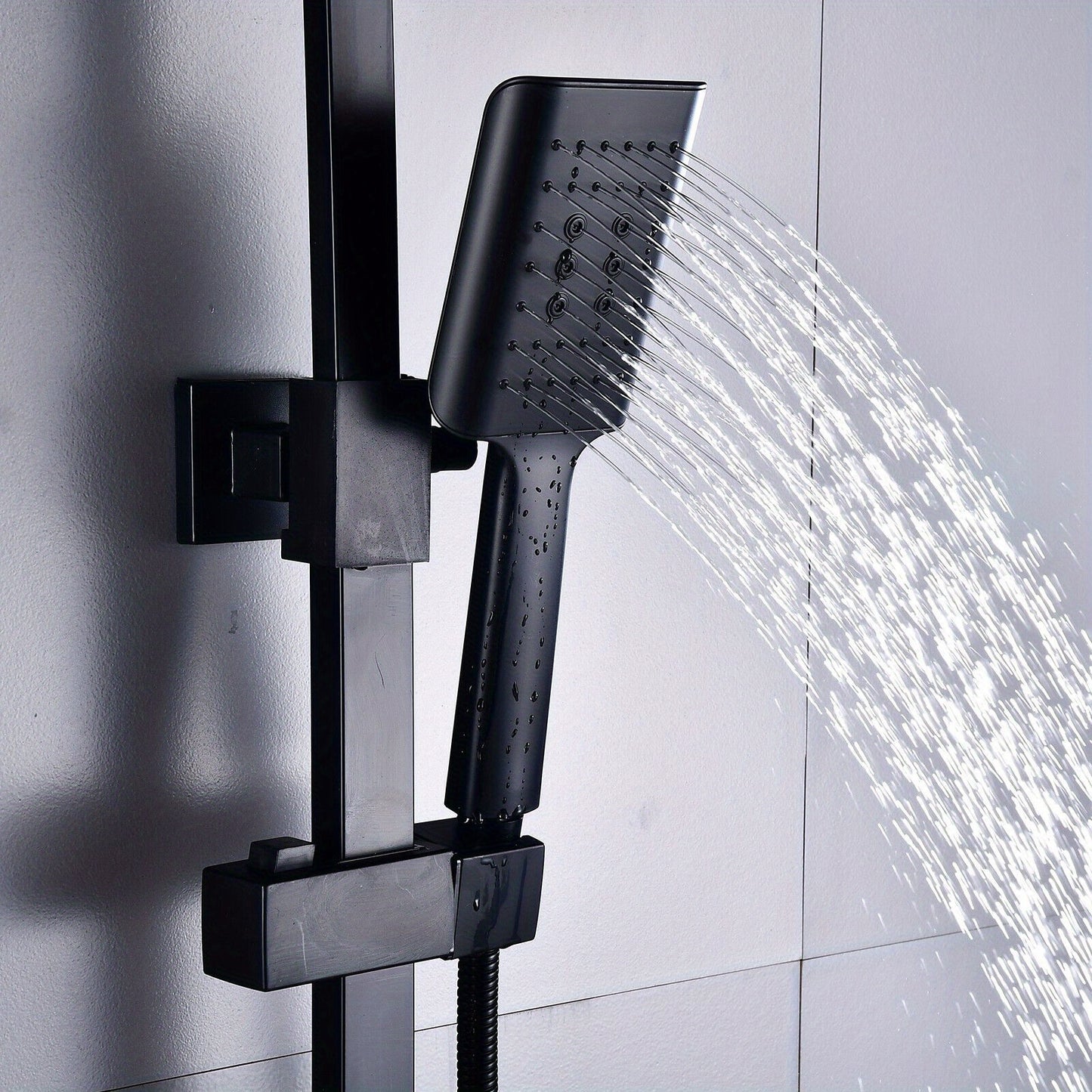 Thermostatisch Douche Systeem – Regendouche – Doucheset – Douchekraan – Handdouche – Zwart Design – Constante Watertemperatuur – Antiroest Coating