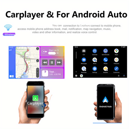 Single Din Autoradio – Autoradio 1 Din – Autostereo – Carplay Radio – Auto Multimedia Speler – 7 Inch Touchscreen – Draadloze Android Auto & Achteruitrijcamera