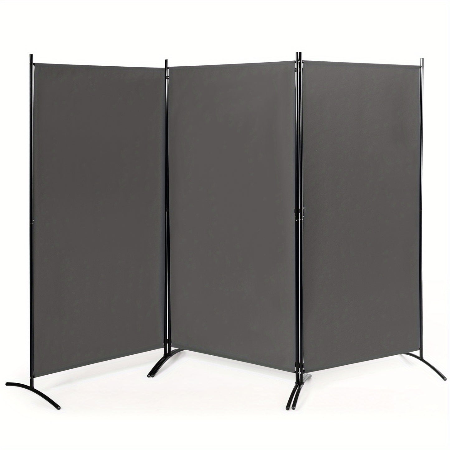 Paravent – Kamerscherm – Scheidingswand – Roomdivider – Privacy Scherm – 3-Delig – Polyester Met Stalen Poten – Inklapbaar En Verstelbaar
